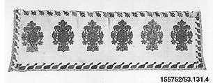 Piece of valance, Silk on linen, Greek Islands, Rhodes