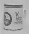 Mug, Hard-paste porcelain, Chinese, for British or American market