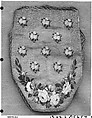 Reticule, Petit point embroidery on gilt canvas, British
