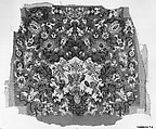 Chair seat cover, Wool and silk on canvas, French