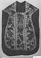 Chasuble, Silk and metal thread on canvas, Austrian or Italian