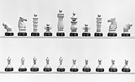 Chess set, Wm. F. Drueke & Co., Grand Rapids, Michigan, Wood, American, Grand Rapids, Michigan
