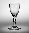 Wineglass, Engraved by David Wolff (Dutch, 's Hertogenbosch 1732–1798 The Hague), Glass, Dutch, The Hague