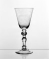 Wineglass, Style of William Fortuyn (working 1757–70), Glass, Dutch
