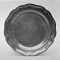 Pair of plates, Pewter, French