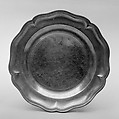 Pair of plates, Pewter, French