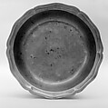Bowl (one of a pair), Pewter, French