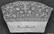 Pillowcase, Linen, filet, German