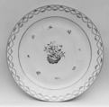 Platter (part of a service), Hard-paste porcelain, Chinese, possibly for British market
