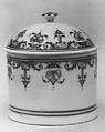 Jar with cover, Mennecy, Soft-paste porcelain, French, Mennecy