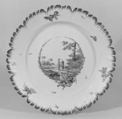 Plate, Fidelle Duvivier (French, 1740–after 1796), Faience (tin-glazed earthenware), French, Sceaux
