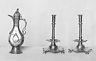 Pair of candlesticks, Brass, Russian