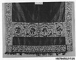 Cover, Silk and metal thread on linen, Italian