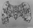 Statue robe, Silk and metal thread on silk, Italian