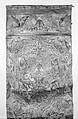 Wall hanging fragment, After a composition by Daniel Marot the Elder (French, Paris 1661–1752 The Hague), Stamped, gilded and painted leather, Dutch