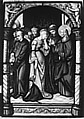 Christ and the Woman Taken in Adultery, Stained glass, possibly Belgian