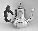 Teapot, I.M.P., Silver; ebony, French (Jurisdiction of Lille)