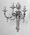 Set of six wall sconces, Gilt bronze, French