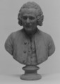 Jean Jacques Rousseau (1712–1778), After a model by Jean Antoine Houdon (French, Versailles 1741–1828 Paris), Painted plaster; painted and gilded wood, French