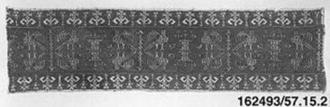 Panel, Silk on linen, Spanish