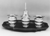 Standish and bell, Antoine Bailly (master through service at Hôpital de la Trinité 1748, master Paris 1756, died 1765), Silver; ebony, French, Paris