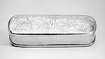 Tobacco box, Marmé, Brass, copper, Dutch