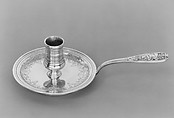 Chamber candlestick, Pierre-Joseph Pontus (born 1723, master 1746, recorded 1784), Silver, French, Lille