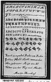 Sampler, Cotton on wool canvas, German