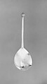 Set of six spoons, Silver, partly gilt, French