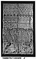 Sampler, Silk on brown linen, German