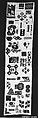 Sampler, Wool and silk on cotton canvas, German