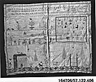 Sampler, Silk on linen, Italian