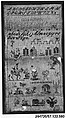 Sampler, Silk on wool canvas, German
