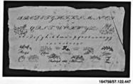 Sampler, Cotton and silk on linen, German