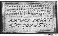 Sampler, Wool canvas, German
