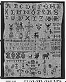 Sampler, Linen on linen, German or Austrian