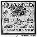 Sampler, Silk on wool canvas, German