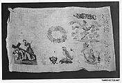 Sampler, Silk and wool on canvas, German