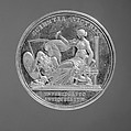 Gustavus III, King of Sweden (b. 1746, r. 1771–92) and Louise Ulrika, his mother (1720–1782), as founders of the Swedish Academy, Medalist: Carl Gustaf Fehrman (1746–1798), Silver, Swedish