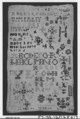 Sampler, Silk and wool on linen, Dutch