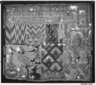 Sampler, Silk on wool, German