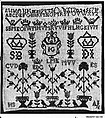 Sampler, Diaconieweeshuis, Amsterdam, Silk on linen, Dutch