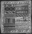 Sampler, Silk on linen, Spanish or Mexican