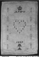 Sampler, Linen and silk on linen, German