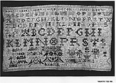 Sampler, Silk on linen, Dutch