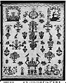 Sampler, Silk on cotton, Dutch