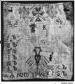 Sampler, Silk on linen, Dutch