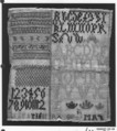 Sampler, Silk on wool, Dutch