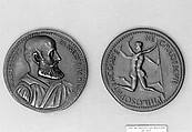 Marcantonio Passeri (1491–1565), Professor of Philosophy in the University of Padua, Giovanni del Cavino  Italian, Bronze, struck, Italian, Padua