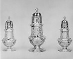 Set of four casters, Paul de Lamerie (British, 1688–1751, active 1712–51), Silver, British, London